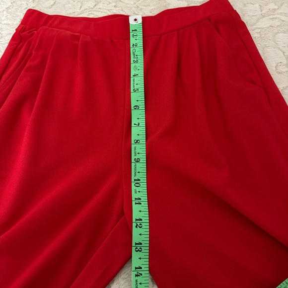 Leith Red Dress Pants Stretch Pockets Women’s Size Small - Picture 7 of 9